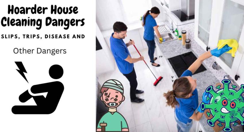 Dangers in cleaning a hoarder house